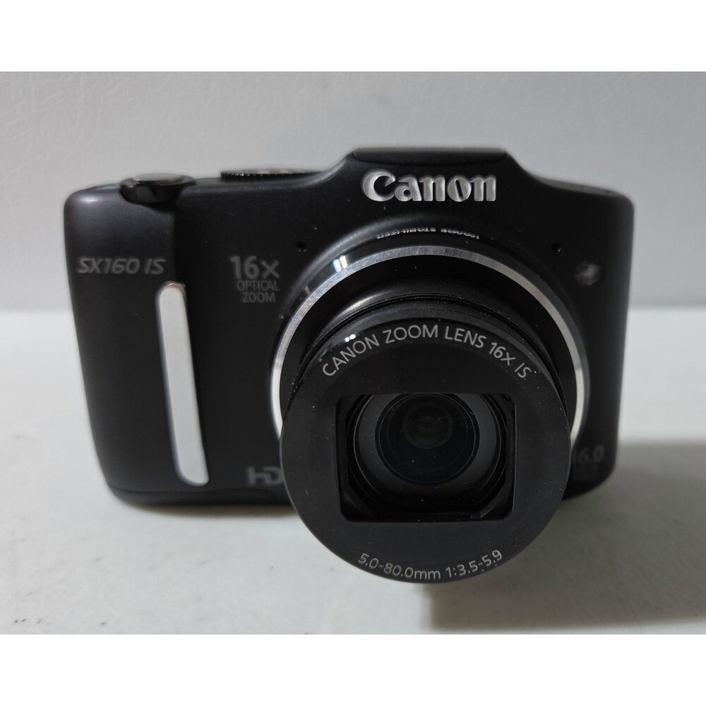 Canon Powershot SX160 IS 16.0-MEGAPIXEL Digital Camera Black With SD Card
